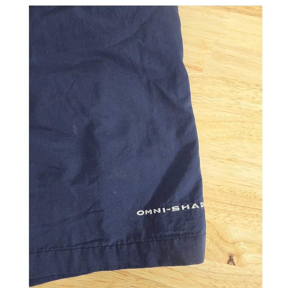 Columbia Omni-Shade Swim Trunks Men's Large Navy Blue Fishing Shorts - Picture 2 of 6